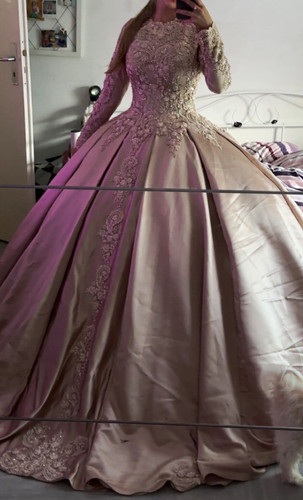 Damen abendkleid rosa - gr., s